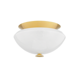 Hudson Valley Lighting PAWTUCKET AGED BRASS/SOFT WHITE 15W x 15L x 8.75H Flush Mount