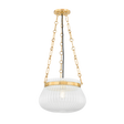 Hudson Valley Lighting GRANBY Aged Brass 13W x 13L x 9.5H Pendant