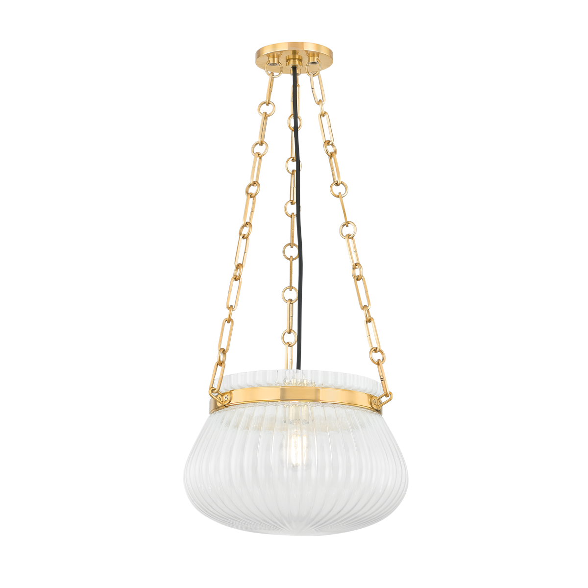 Hudson Valley Lighting GRANBY Aged Brass 13W x 13L x 9.5H Pendant