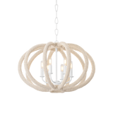 Hudson Valley Lighting LEWISTON WHITE PLASTER 24.5W x 24.5L x 16.5H Chandelier