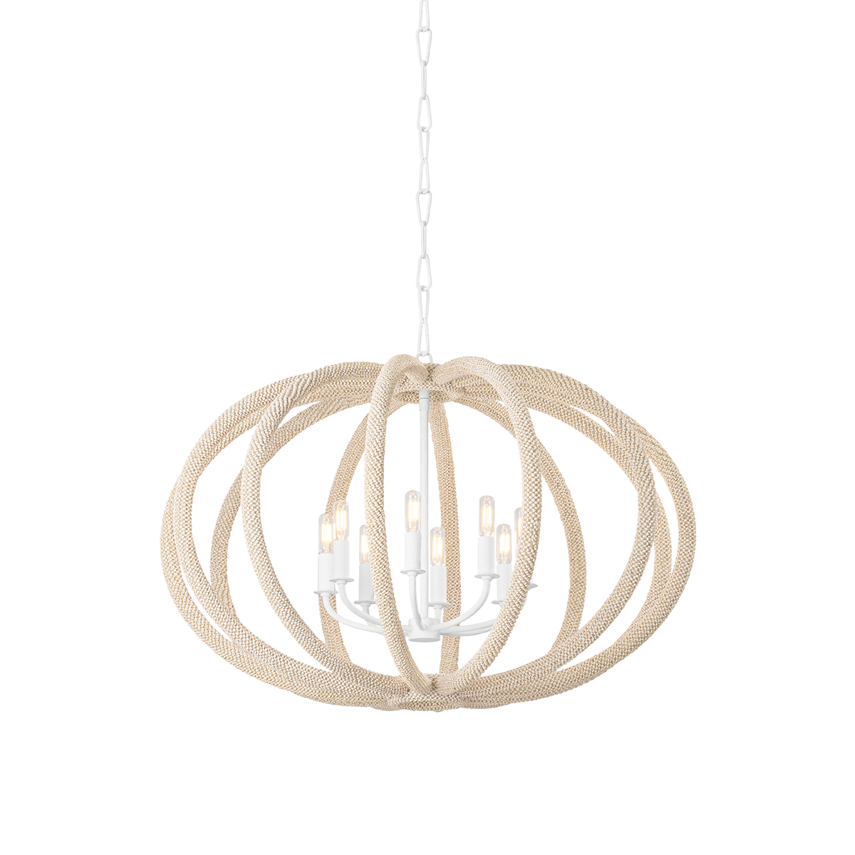 Hudson Valley Lighting LEWISTON WHITE PLASTER 34W x 34L x 22.75H Chandelier