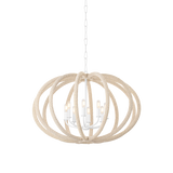 Hudson Valley Lighting LEWISTON WHITE PLASTER 34W x 34L x 22.75H Chandelier
