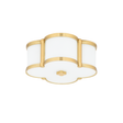 Hudson Valley Lighting Chandler Aged Brass 12.5W x 12.5L x 5.5H Flush Mount