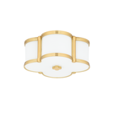 Hudson Valley Lighting Chandler Aged Brass 12.5W x 12.5L x 5.5H Flush Mount