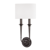 Hudson Valley Lighting Lourdes Old Bronze 9.5W x 9.5L x 19H Wall Sconce