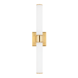 Hudson Valley Lighting Mill Valley Aged Brass 4.5W x 4.5L x 20H Wall Sconce