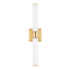 Hudson Valley Lighting Mill Valley Aged Brass 4.5W x 4.5L x 20H Wall Sconce