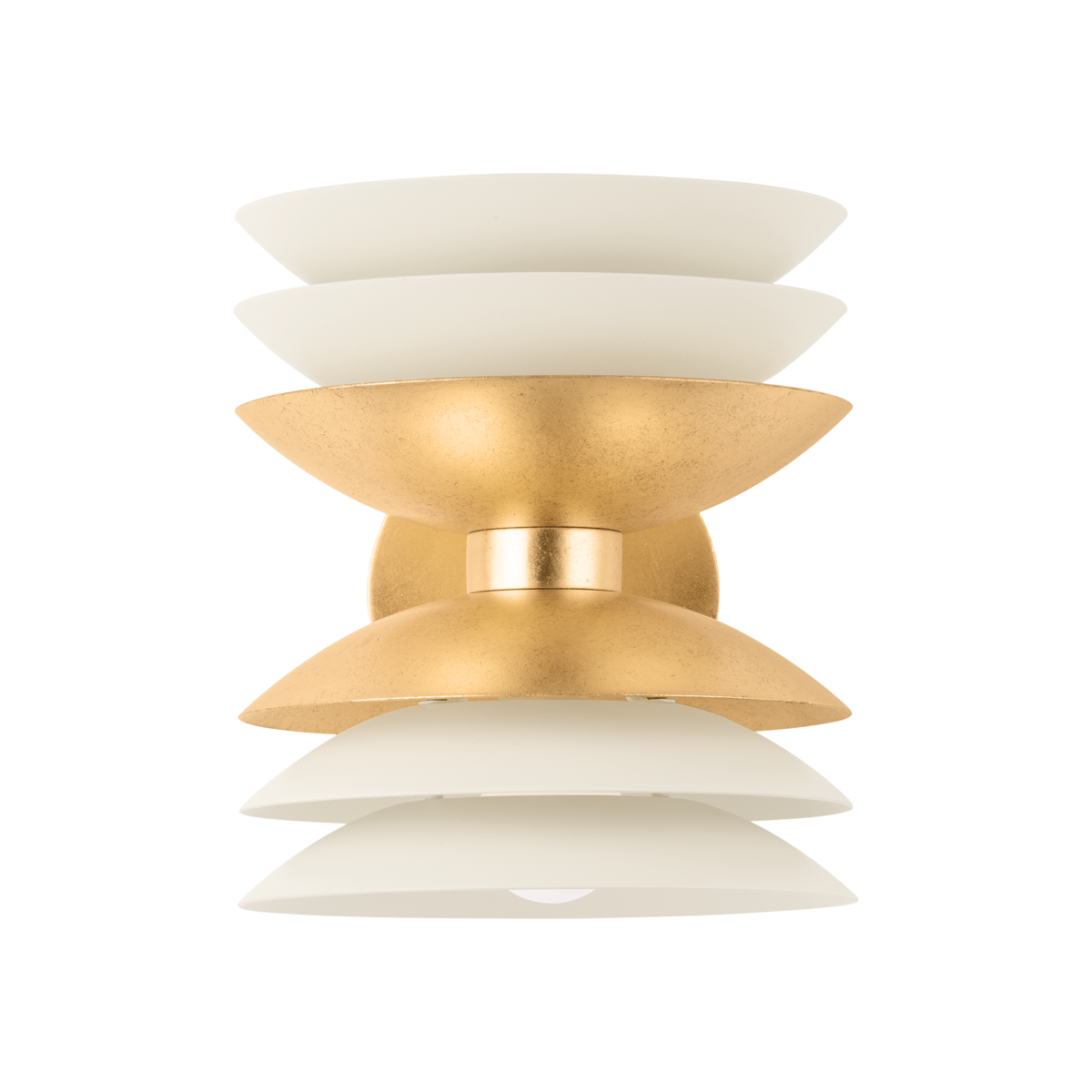 Hudson Valley Lighting ONEIDA VINTAGE GOLD LEAF/SOFT SAND 7.75W x 7.75L x 8.75H Wall Sconce