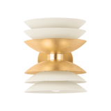 Hudson Valley Lighting ONEIDA VINTAGE GOLD LEAF/SOFT SAND 7.75W x 7.75L x 8.75H Wall Sconce