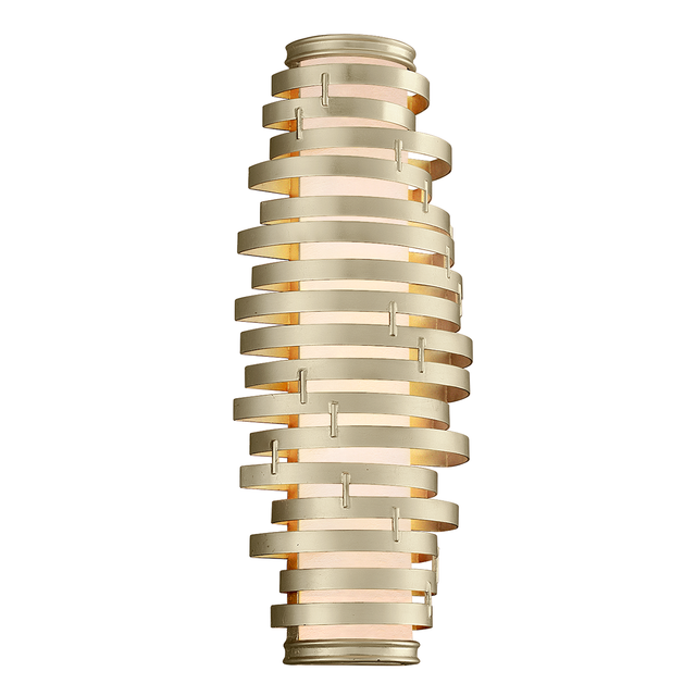 Corbett Lighting Vertigo WARM SILVER LEAF 10W x 10L x 24H Wall Sconce