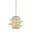 Corbett Lighting Vertigo WARM SILVER LEAF 9.25W x 9.25L x 9.25H Pendant