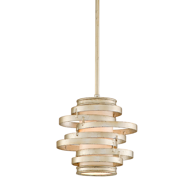 Corbett Lighting Vertigo WARM SILVER LEAF 9.25W x 9.25L x 9.25H Pendant