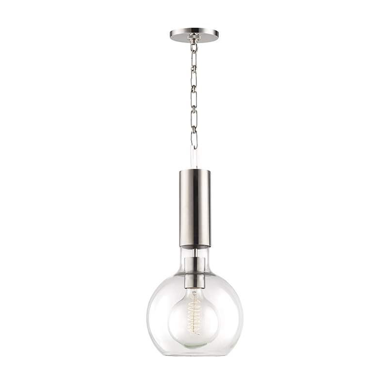 Hudson Valley Lighting Raleigh Polished Nickel 9W x 9L x 19.75H Pendant