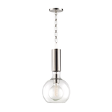 Hudson Valley Lighting Raleigh Polished Nickel 9W x 9L x 19.75H Pendant