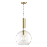 Hudson Valley Lighting Raleigh Aged Brass 13W x 13L x 24.75H Pendant