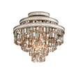 Corbett Lighting Dolcetti CHAMPAGNE LEAF 18W x 18L x 16H Semi-Flush Mount
