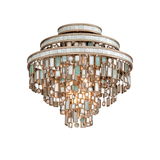 Corbett Lighting Dolcetti CHAMPAGNE LEAF 18W x 18L x 16H Semi-Flush Mount