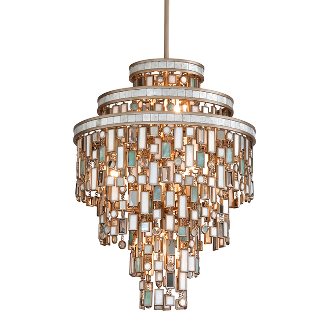 Corbett Lighting Dolcetti CHAMPAGNE LEAF 18W x 18L x 24.5H Chandelier