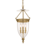 Hudson Valley Lighting Hanover Aged Brass 12W x 12L x 25.75H Pendant