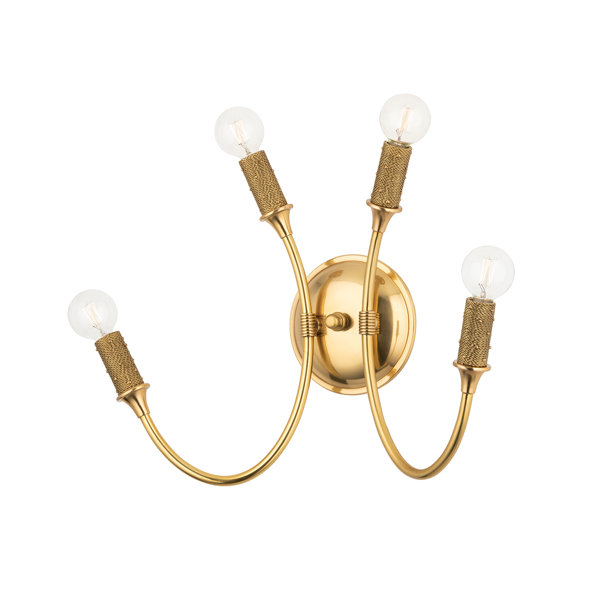 Hudson Valley Lighting Amboy Aged Brass 19.5W x 19.5L x 14H Wall Sconce