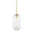 Hudson Valley Lighting Bennett Aged Brass 7.5W x 7.5L x 15H Pendant