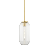 Hudson Valley Lighting Bennett Aged Brass 7.5W x 7.5L x 15H Pendant