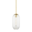 Hudson Valley Lighting Bennett Aged Brass 7.5W x 7.5L x 15H Pendant