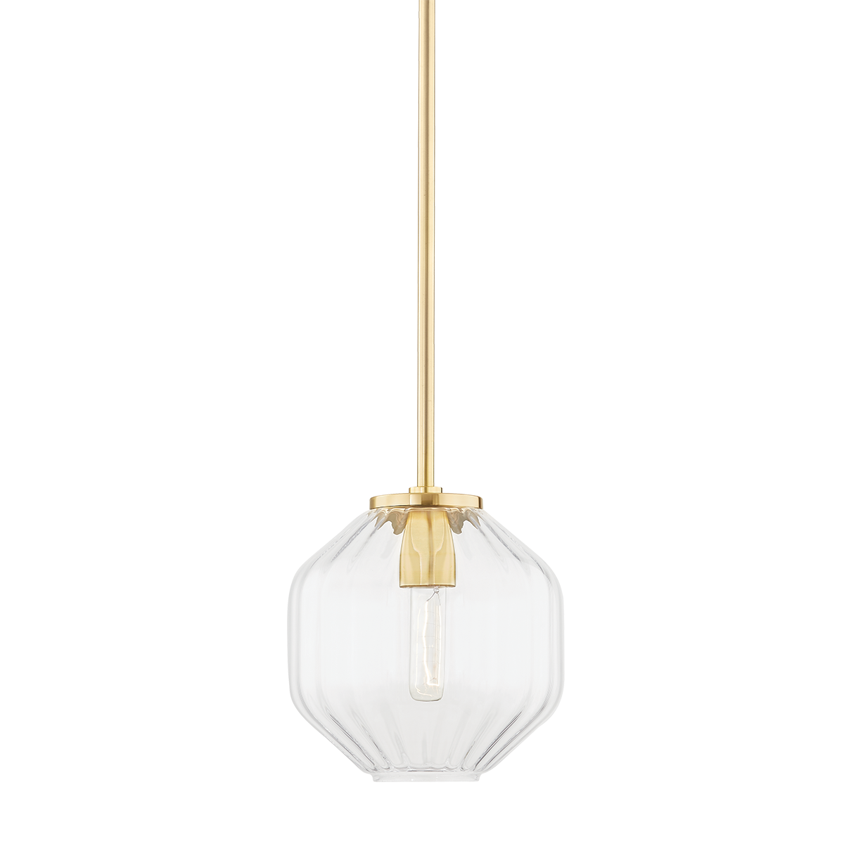 Hudson Valley Lighting Bennett Aged Brass 9.75W x 9.75L x 10H Pendant