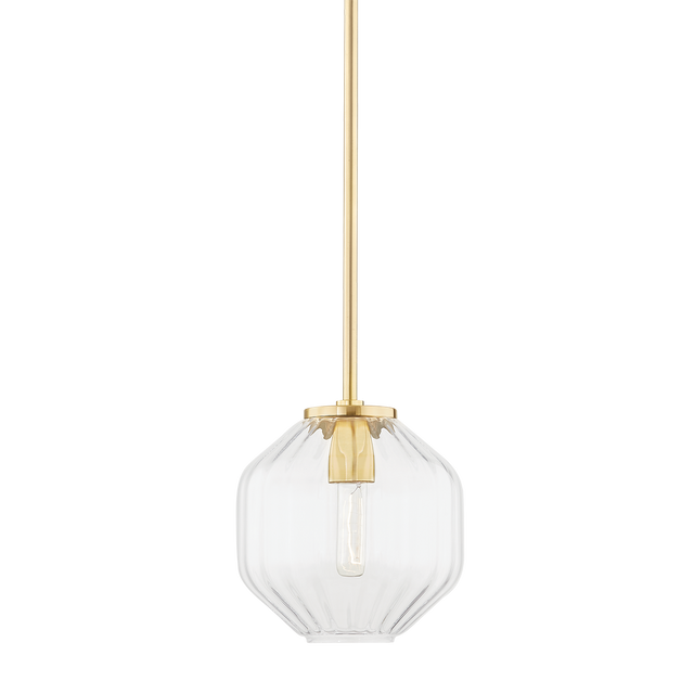 Hudson Valley Lighting Bennett Aged Brass 9.75W x 9.75L x 10H Pendant