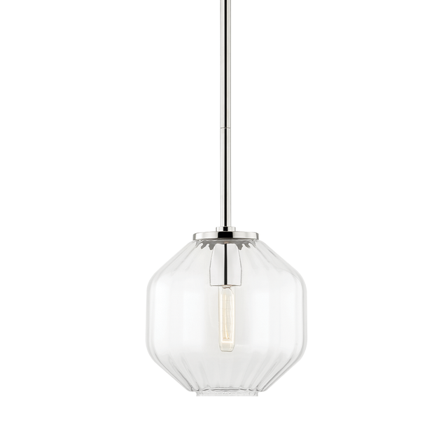 Hudson Valley Lighting Bennett Polished Nickel 9.75W x 9.75L x 10H Pendant