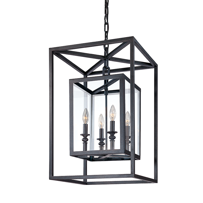 Corbett Lighting Graffiti SILVER LEAF POLISHED STAINLESS 15W x 15L x 22H Pendant