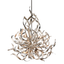 Corbett Lighting Graffiti SILVER LEAF POLISHED STAINLESS 26W x 26L x 35H Chandelier