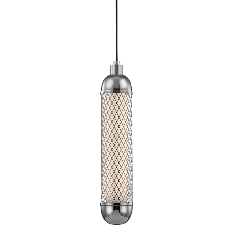 Hudson Valley Lighting Hayes Polished Nickel 4.5W x 4.5L x 23H Pendant