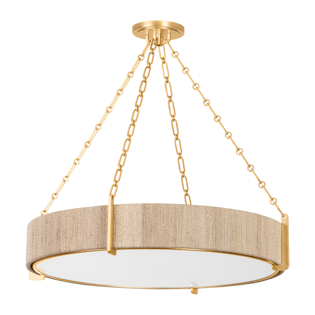 Hudson Valley Lighting QUEBEC Gold Leaf 30.75W x 30.75L x 6.25H Chandelier