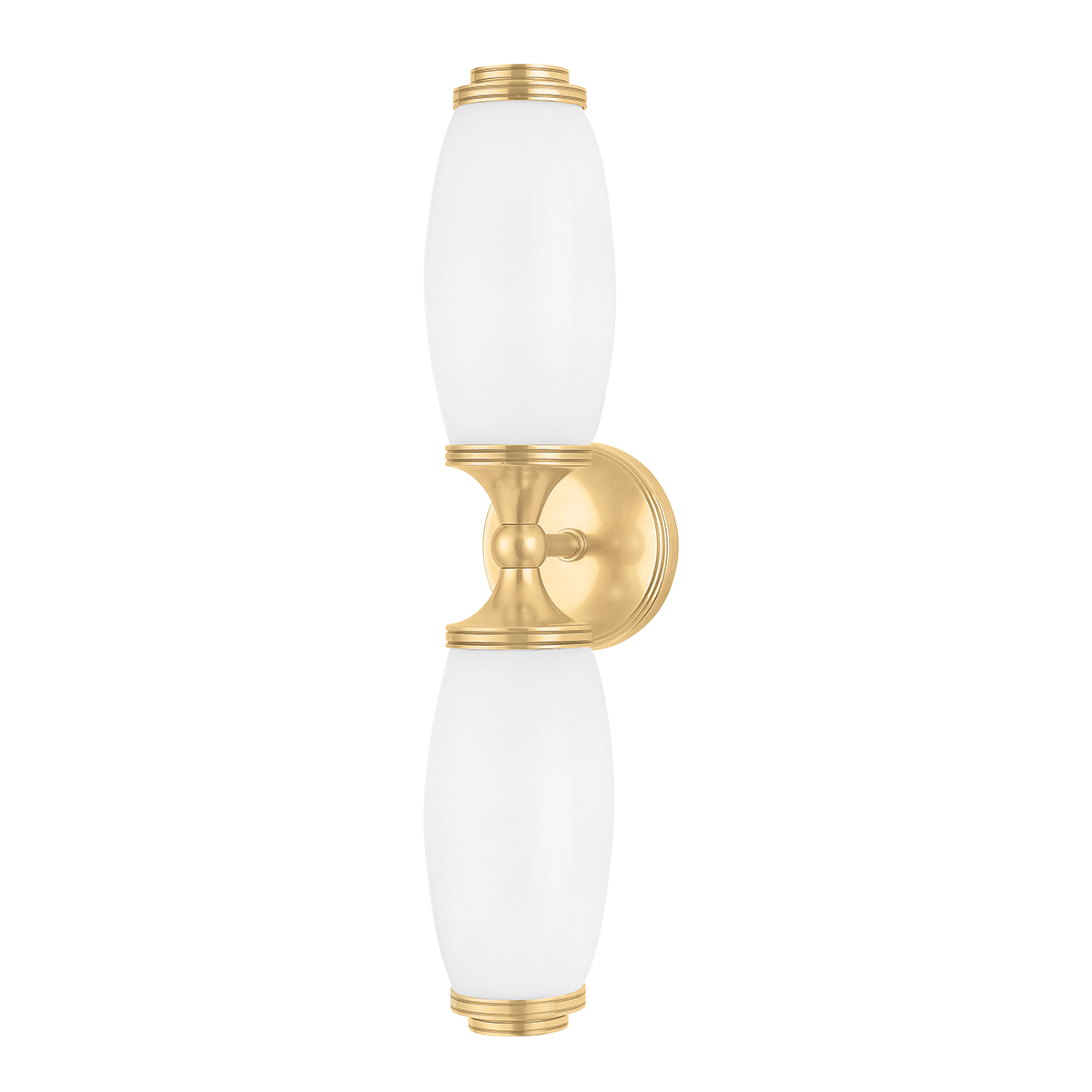 Hudson Valley Lighting Brooke Aged Brass 4.5W x 4.5L x 19.5H Wall Sconce