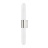 Hudson Valley Lighting Carlin Polished Nickel 4.5W x 4.5L x 27H Wall Sconce