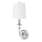 Hudson Valley Lighting Logan Polished Nickel 6.25W x 6.25L x 18H Wall Sconce