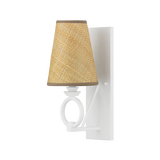Hudson Valley Lighting Pendelton White Plaster 6W x 6L x 14.5H Wall Sconce