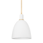 Hudson Valley Lighting Copake VINTAGE GOLD LEAF/MATTE IVORY CERAMIC 12.25W x 12.25L x 17.25H Pendant
