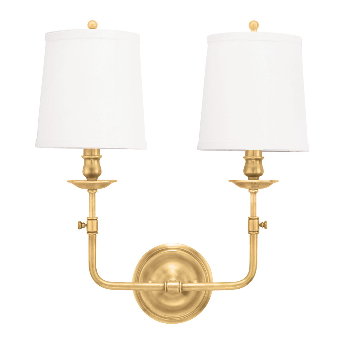 Hudson Valley Lighting Logan Aged Brass 16W x 16L x 18H Wall Sconce