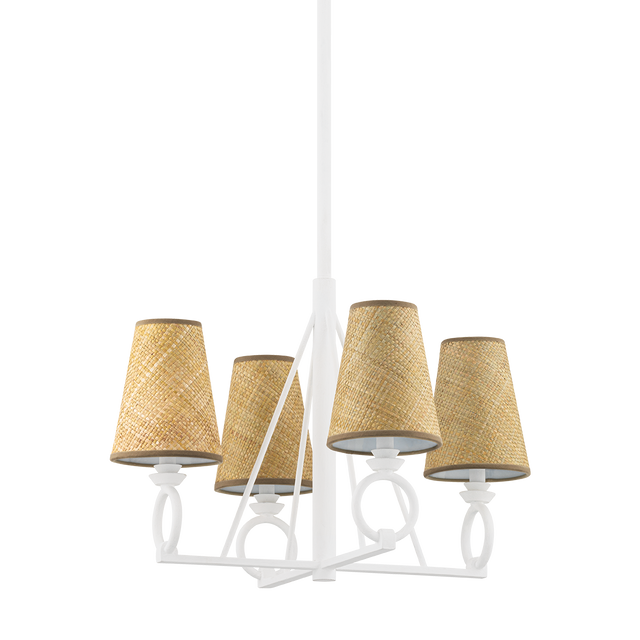Hudson Valley Lighting Pendelton White Plaster 24W x 24L x 17.75H Chandelier