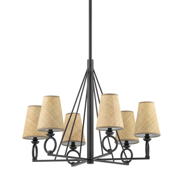 Hudson Valley Lighting Pendelton Aged Iron 32W x 32L x 28H Chandelier