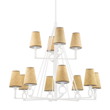 Hudson Valley Lighting Pendelton White Plaster 44W x 44L x 39.25H Chandelier