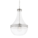 Hudson Valley Lighting Hagen Polished Nickel 17.5W x 17.5L x 32H Pendant