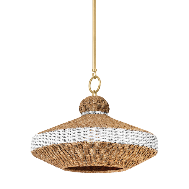 Hudson Valley Lighting Bethel Vintage Gold Leaf 20.75W x 20.75L x 17.75H Pendant
