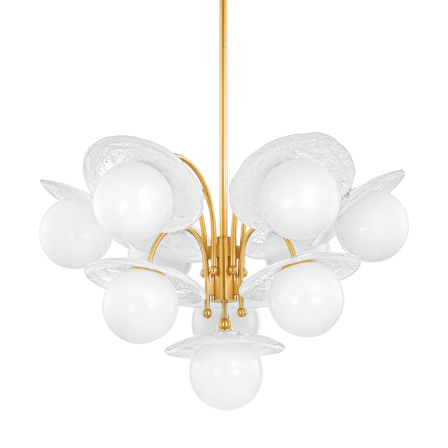 Hudson Valley Lighting STAMPFORD Aged Brass 33W x 33L x 21.5H Chandelier