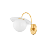 Hudson Valley Lighting STAMPFORD Aged Brass 10.75W x 10.75L x 11.25H Wall Sconce