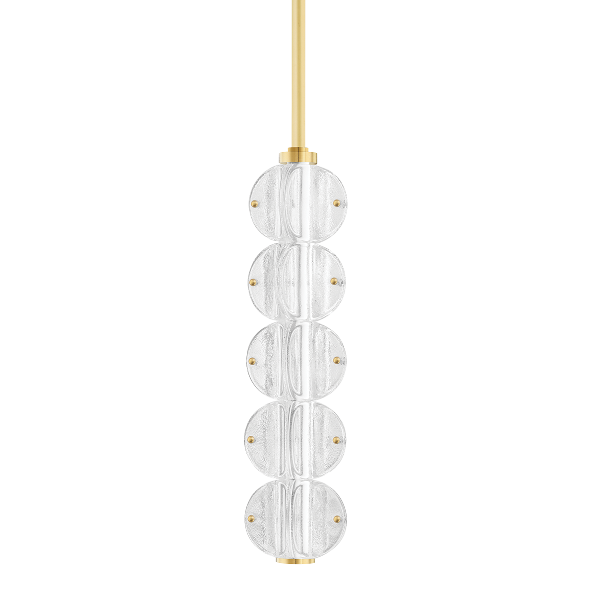 Hudson Valley Lighting Lindley Aged Brass 5W x 5L x 18.75H Pendant