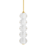 Hudson Valley Lighting Lindley Aged Brass 5W x 5L x 18.75H Pendant
