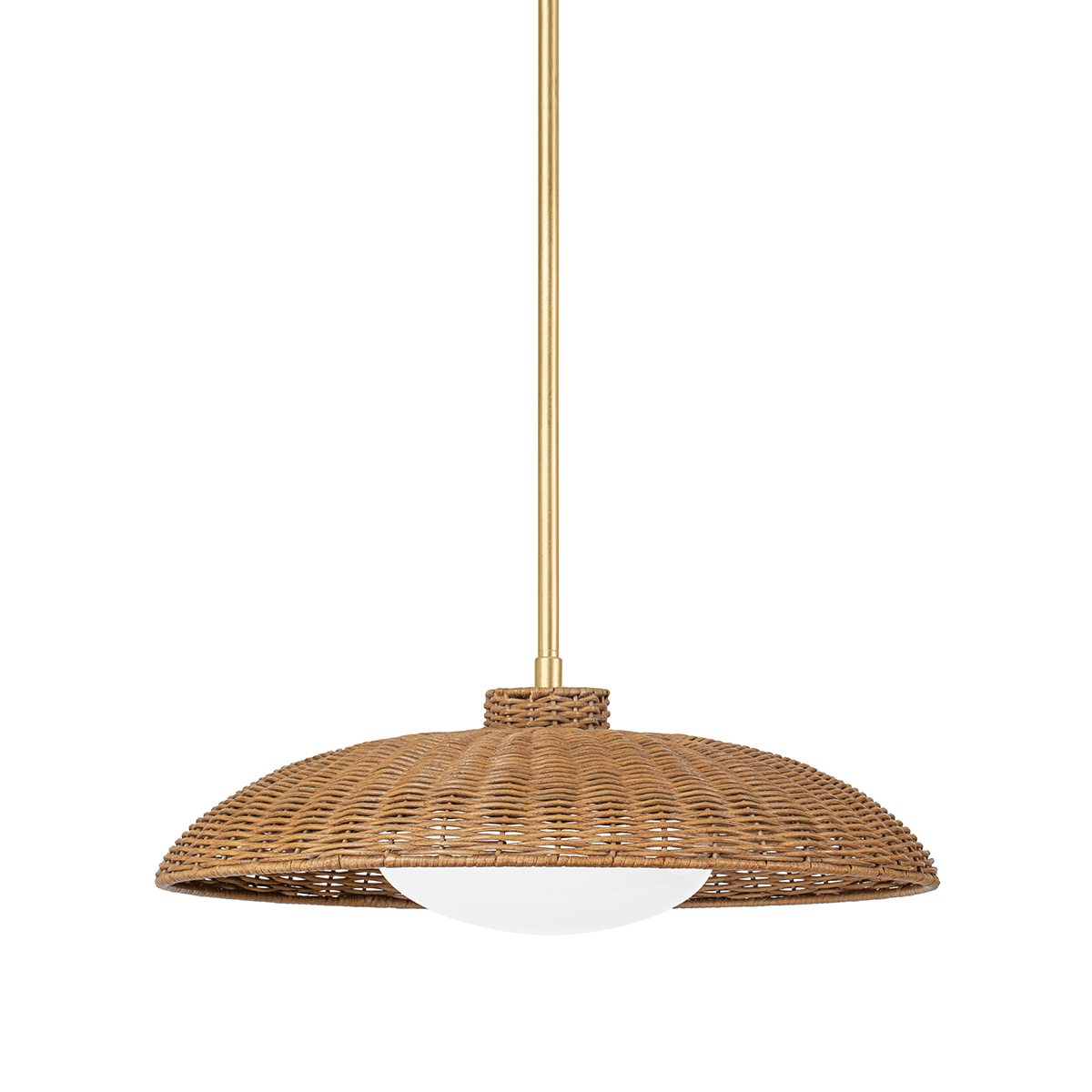 Hudson Valley Lighting Delano Vintage Gold Leaf 22.5W x 22.5L x 12.75H Pendant